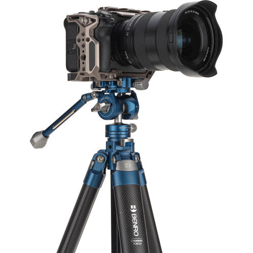 Benro CyanBird CF 2 Series Carbon Fiber Tripod with FS20PROC501 Hybrid Head - 5-Section Professional Camera Tripod for Photography & Videography - Perfect for Travel, Outdoor Shoots and Studio Work
