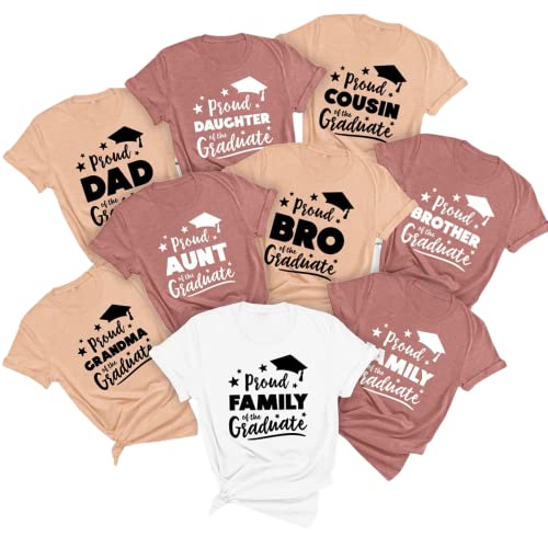 2022 Graduation Family T-Shirt - Proud Graduate Crew Shirt for Family & Friends - Perfect for Graduation Parties, Ceremonies & Celebrations