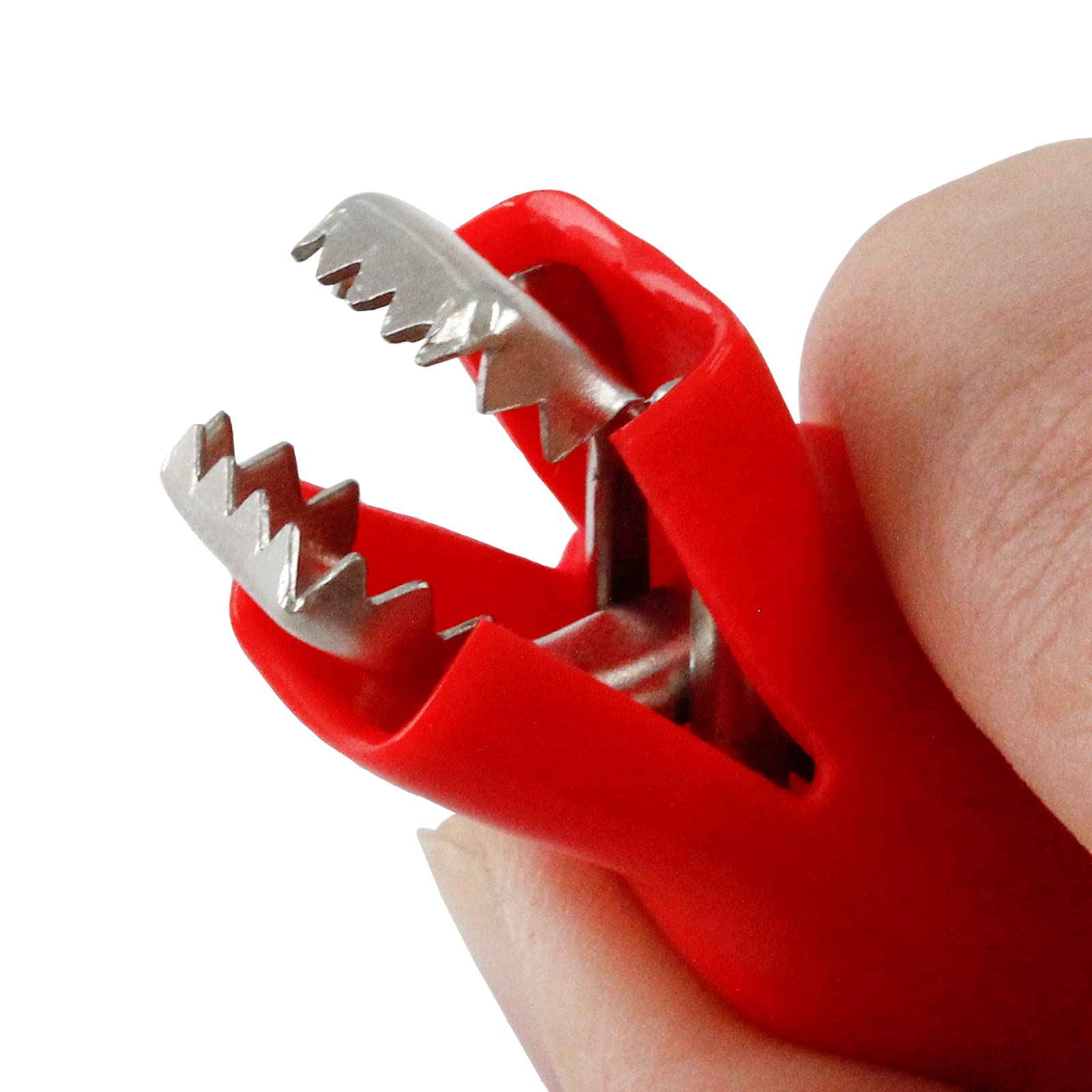 12 Pcs Insulated Alligator Clips, 20A Heavy Duty Electrical Test Clamps with Spring Loaded Jaws (Black and Red) - Perfect for Automotive, DIY Electronics, and Battery Testing