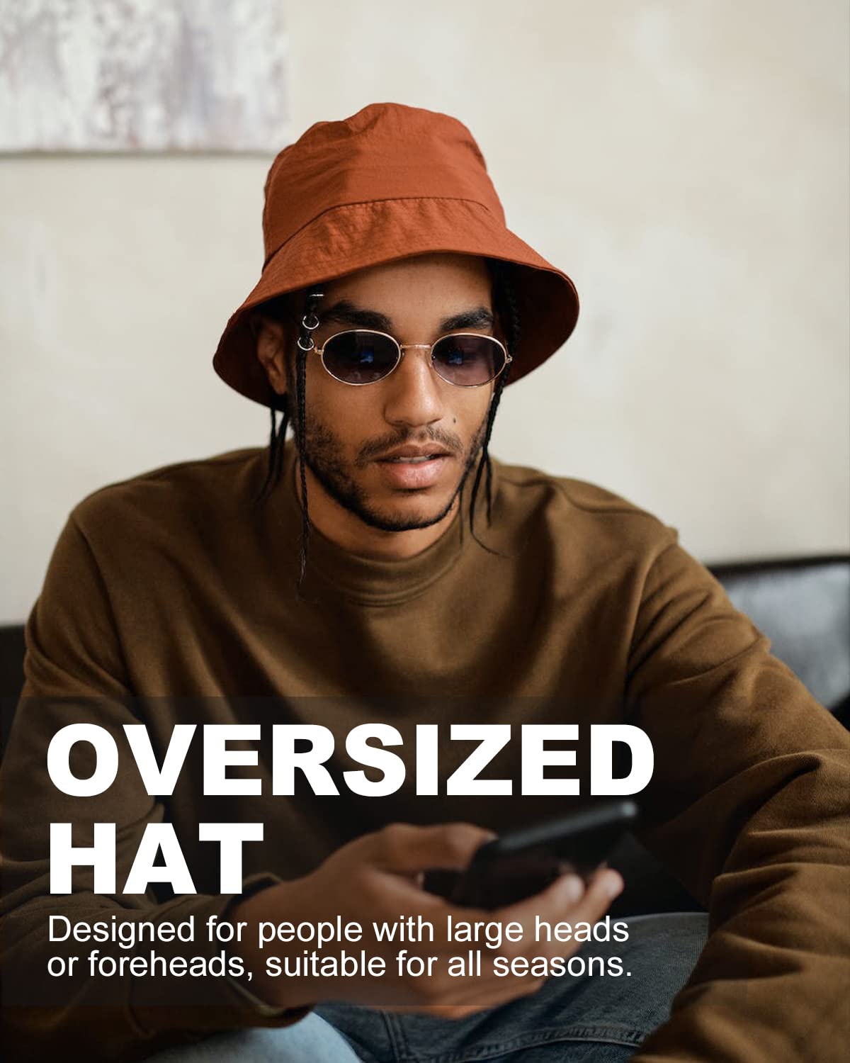 Zylioo XX-Large Bucket Sun Hat for Women & Men - Reversible Wide Brim Fishing Hat with UPF 50+ UV Protection - Perfect for Golf, Hiking, Beach, Gardening and Outdoor Activities