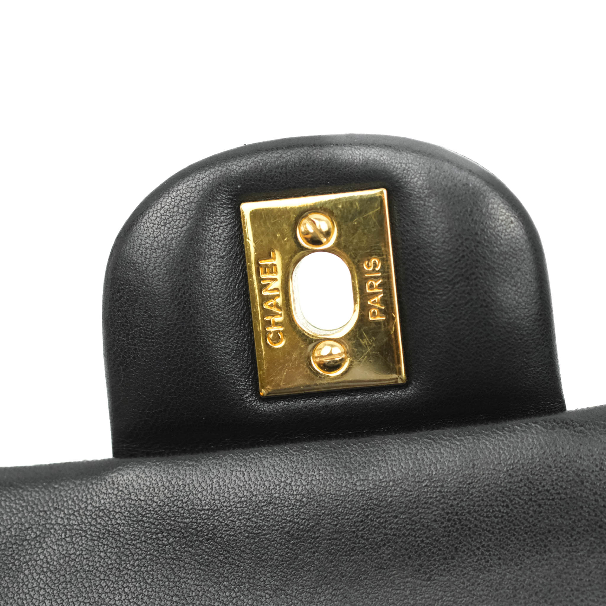 Chanel Classic M/L Medium Double Flap Bag - Black Lambskin Leather with Gold Hardware | Luxury Designer Handbag for Women, Perfect for Work, Evening Events & Special Occasions