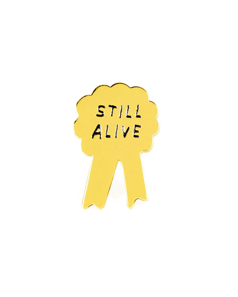 Still Alive Ribbon Pin - Awareness Ribbon for Cancer Survivors & Supporters - Perfect for Jackets, Bags & Accessories
