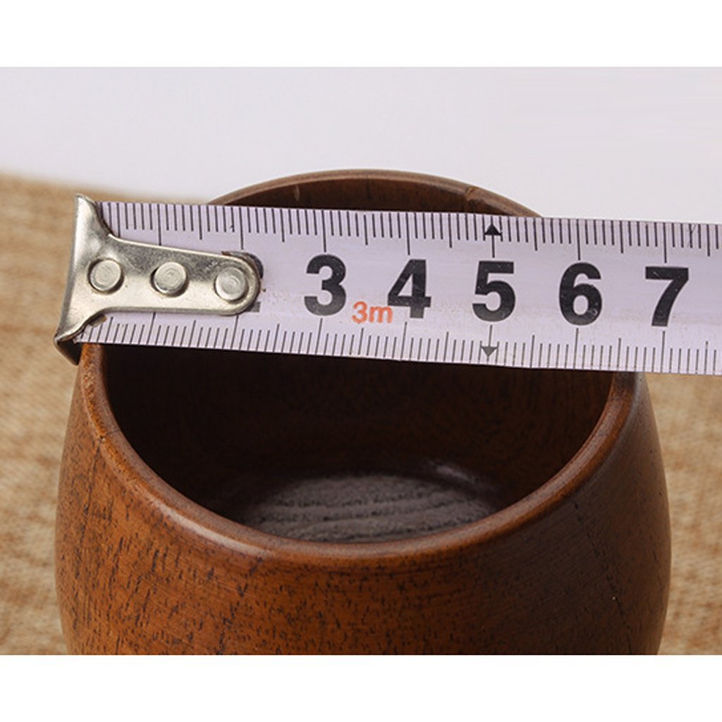 Handcrafted Wooden Cup - Natural Brown Drinking Cup for Coffee, Tea & Milk - Eco-Friendly Wooden Mug (7.5x13cm) - Perfect for Camping, Picnics & Rustic Home Decor