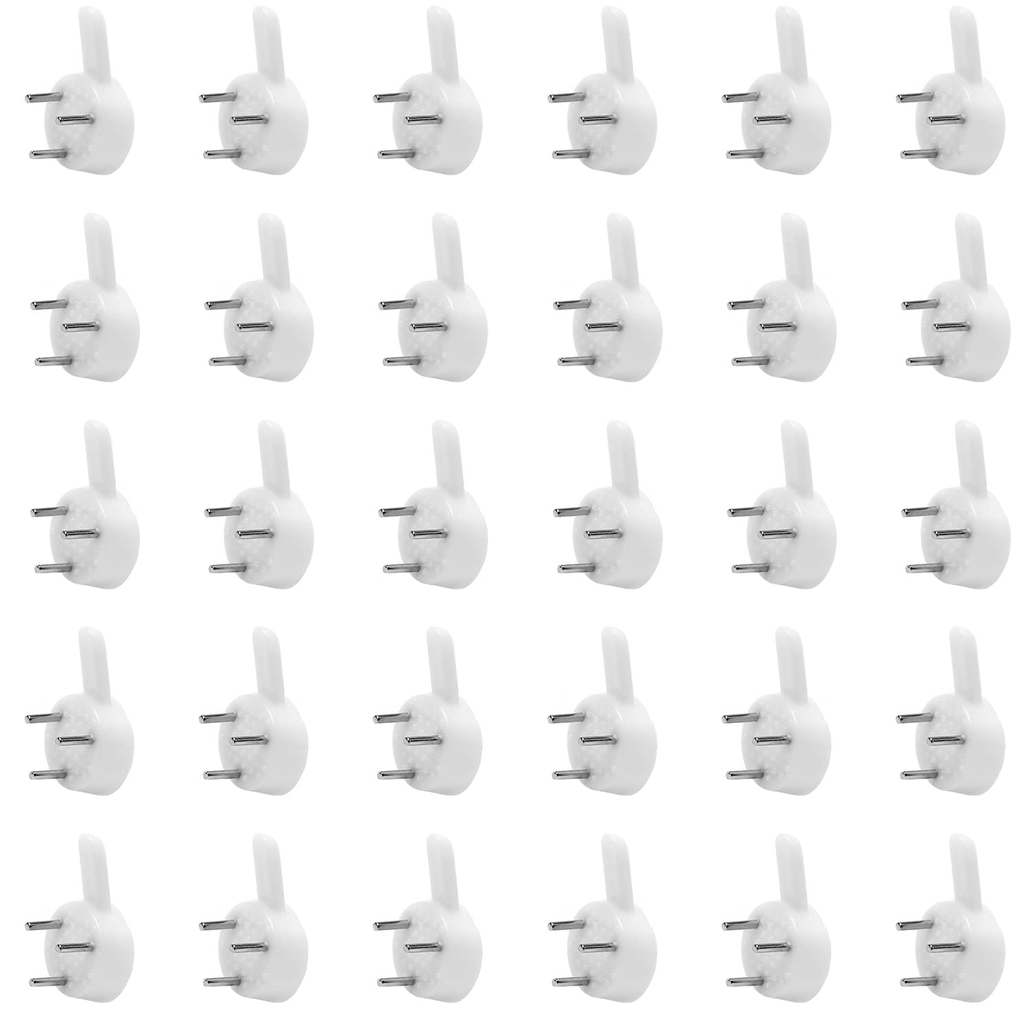 MroMax 50Pcs Heavy Duty Invisible Wall Hooks - No Damage Picture Hangers for Concrete, Stucco & Hard Walls - 0.98