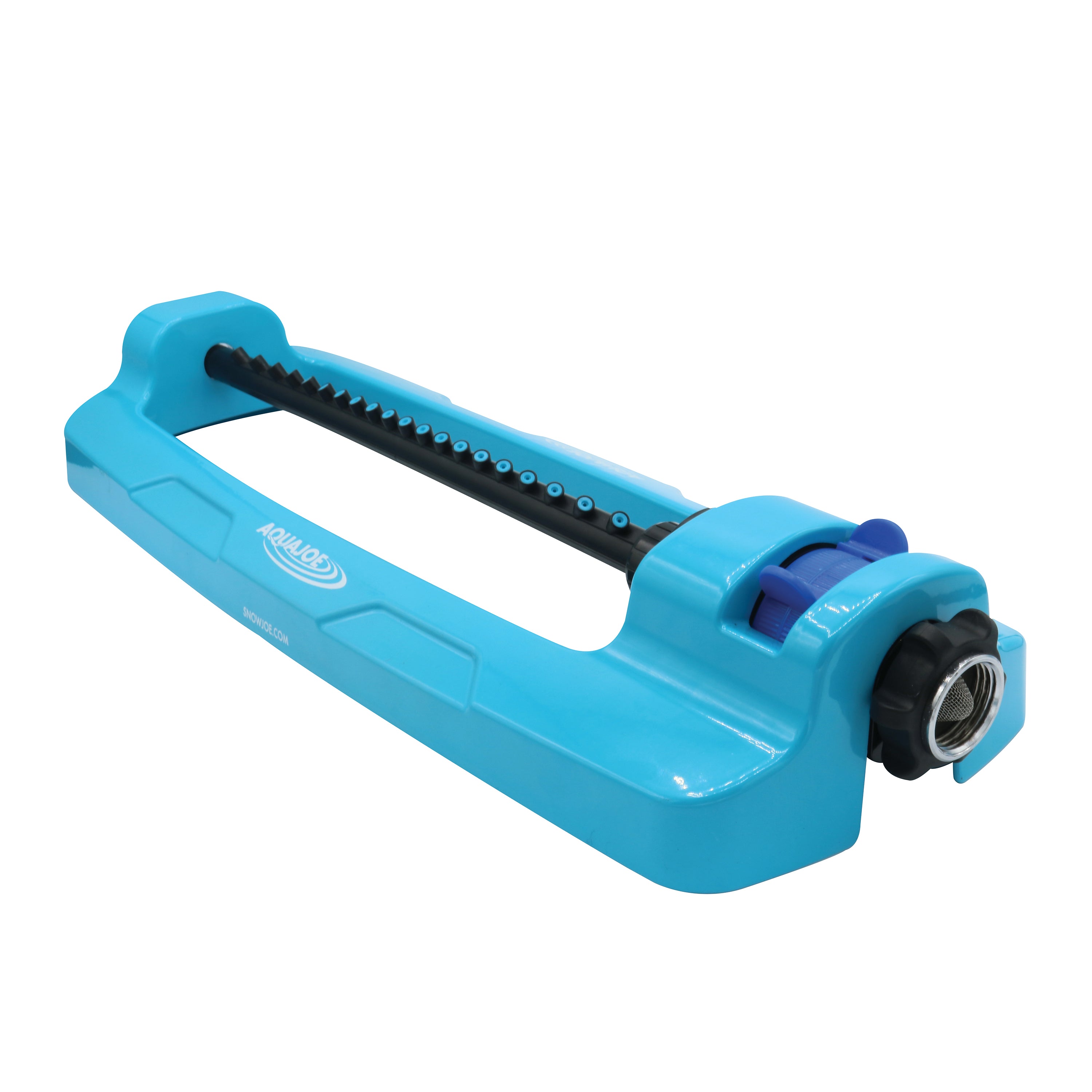 Aqua Joe SJI OMS20 Heavy Duty Metal Base Oscillating Sprinkler - 4400 Sq Ft Coverage for Large Lawns | Durable Garden Watering Solution for Backyards, Parks & Sports Fields
