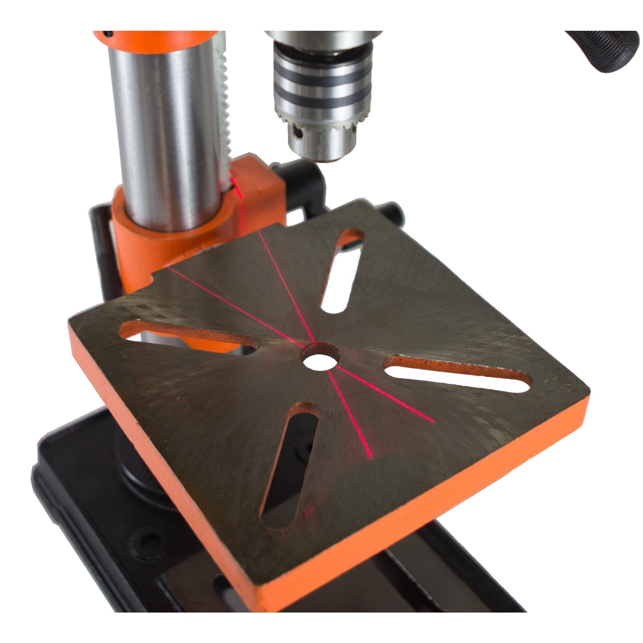WEN R4210T 10 Inch Cast Iron Drill Press with Laser - Precision Power Tools for Woodworking & Metalworking | Manufacturer Refurbished | Ideal for DIY Projects & Professional Workshops