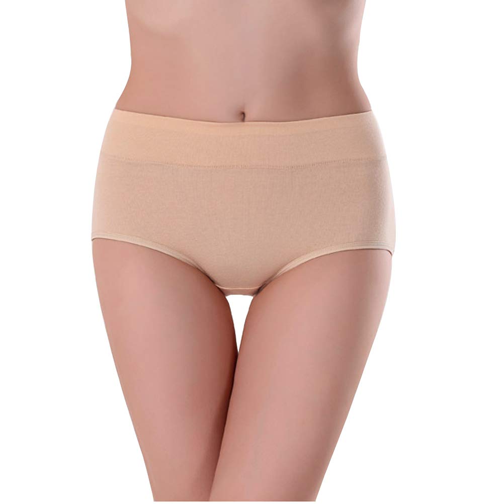Women's Cotton Mid Waist Underwear - No Muffin Top Full Coverage Briefs Panties Lingerie Multipack | Comfortable Daily Wear & Sleepwear for Women