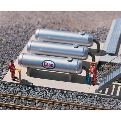Piko 62048 G Scale Model Train Refinery Storage Tanks - Realistic Industrial Scenery for HO & O Scale Train Layouts - Perfect for Railroad Dioramas & Collectors