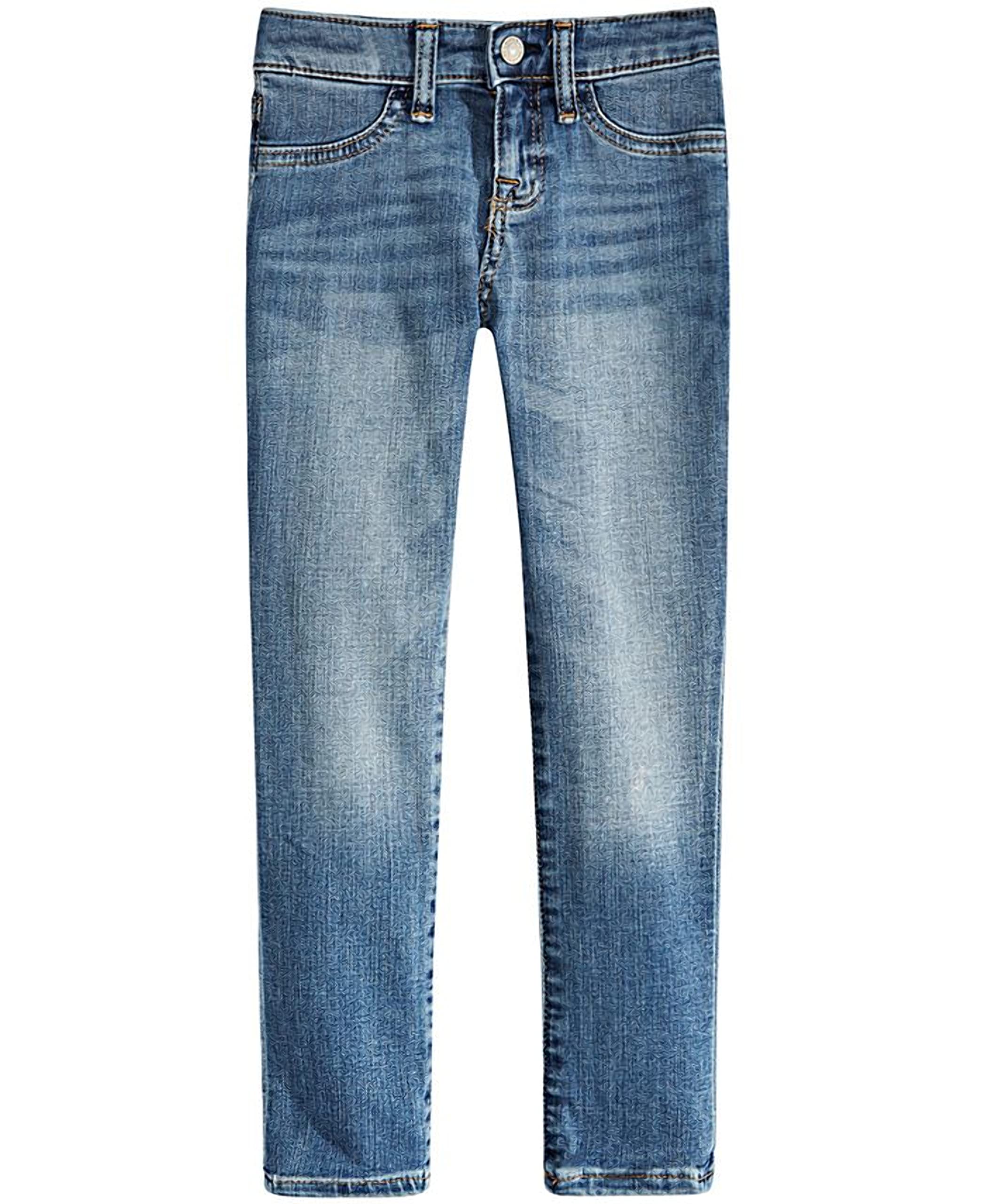 Polo Ralph Lauren Girls Aubrie Denim Legging - Distressed Lucinda Wash, Size 16 | Stretchy Comfort Fit for School, Play & Everyday Wear