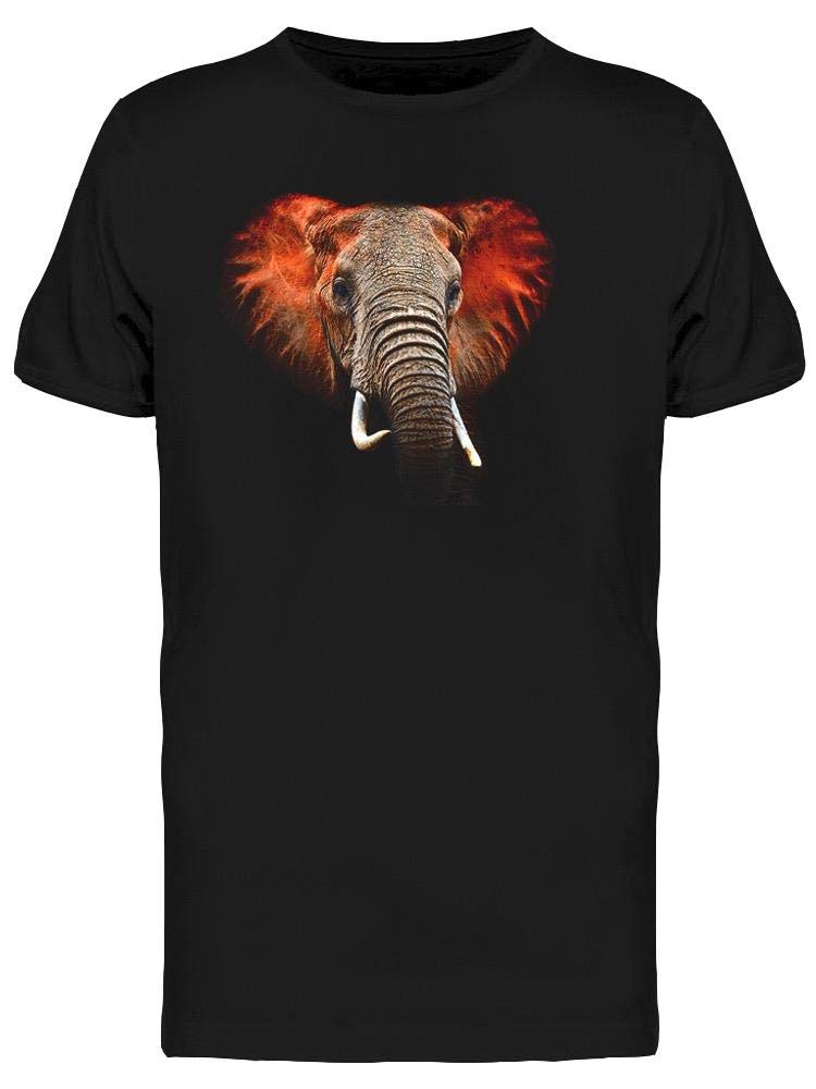 African Elephant Red Head T-Shirt for Men - Stylish Graphic Tee for Casual Wear, Street Fashion & Everyday Outfits