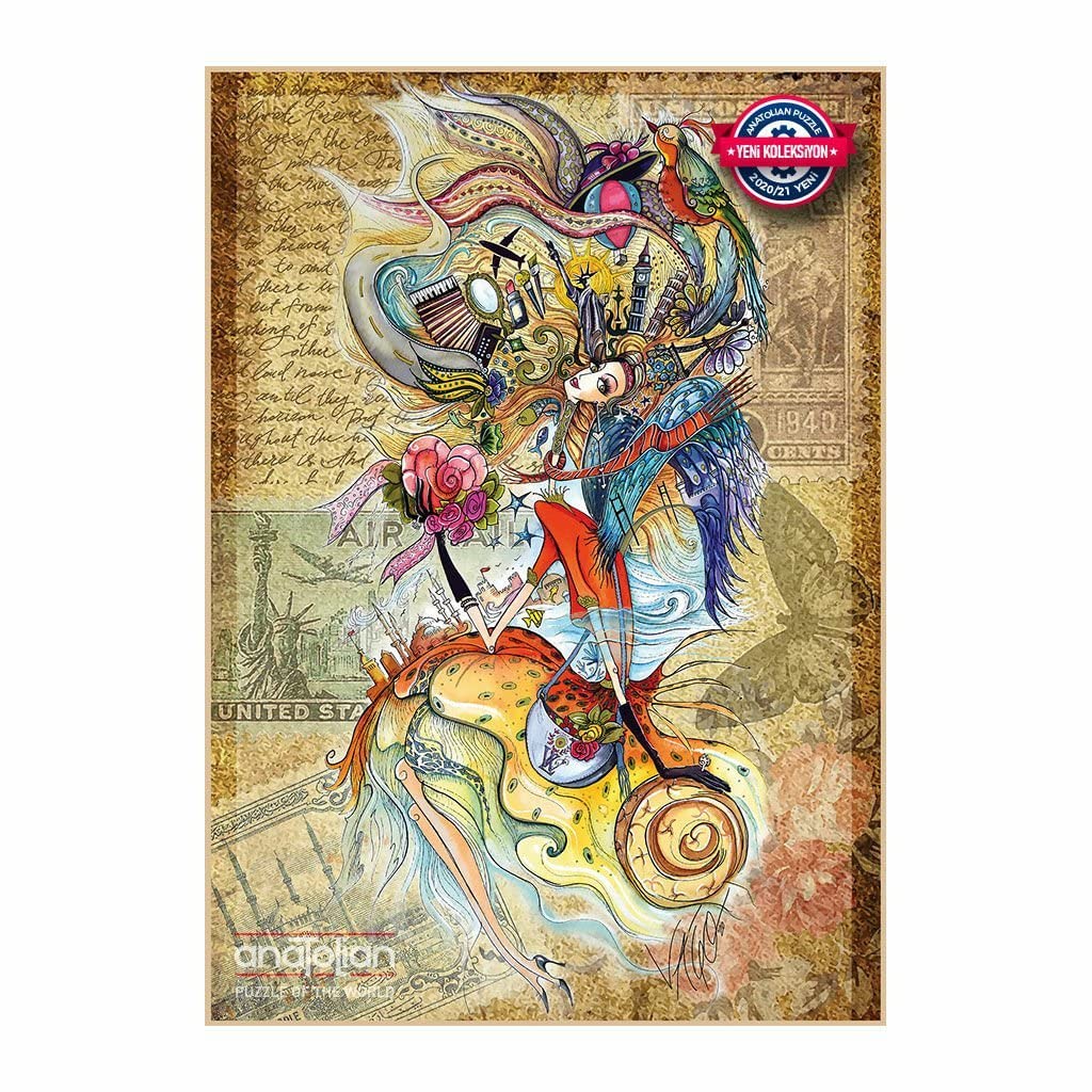 1500 Piece Jigsaw Puzzle - Anatolian Circassian Girl Traveling the World (Puzzle #4560) | Challenging Adult Puzzle for Family Game Night & Home Decor