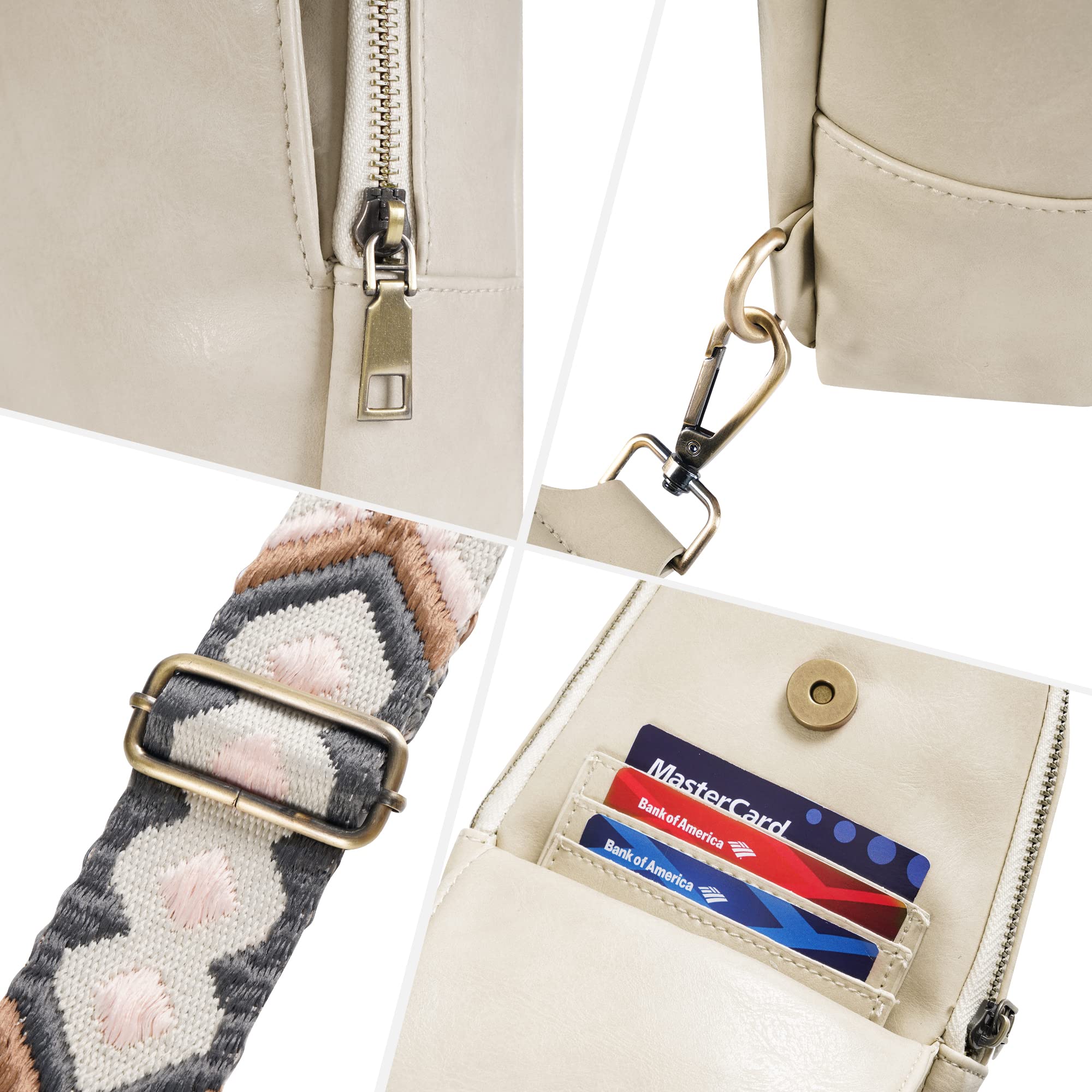 Stylish PU Leather Sling Bag for Women - Small Crossbody Backpack, Multipurpose Chest Bag for Cycling, Travel & Daily Use | Water-Resistant & Lightweight