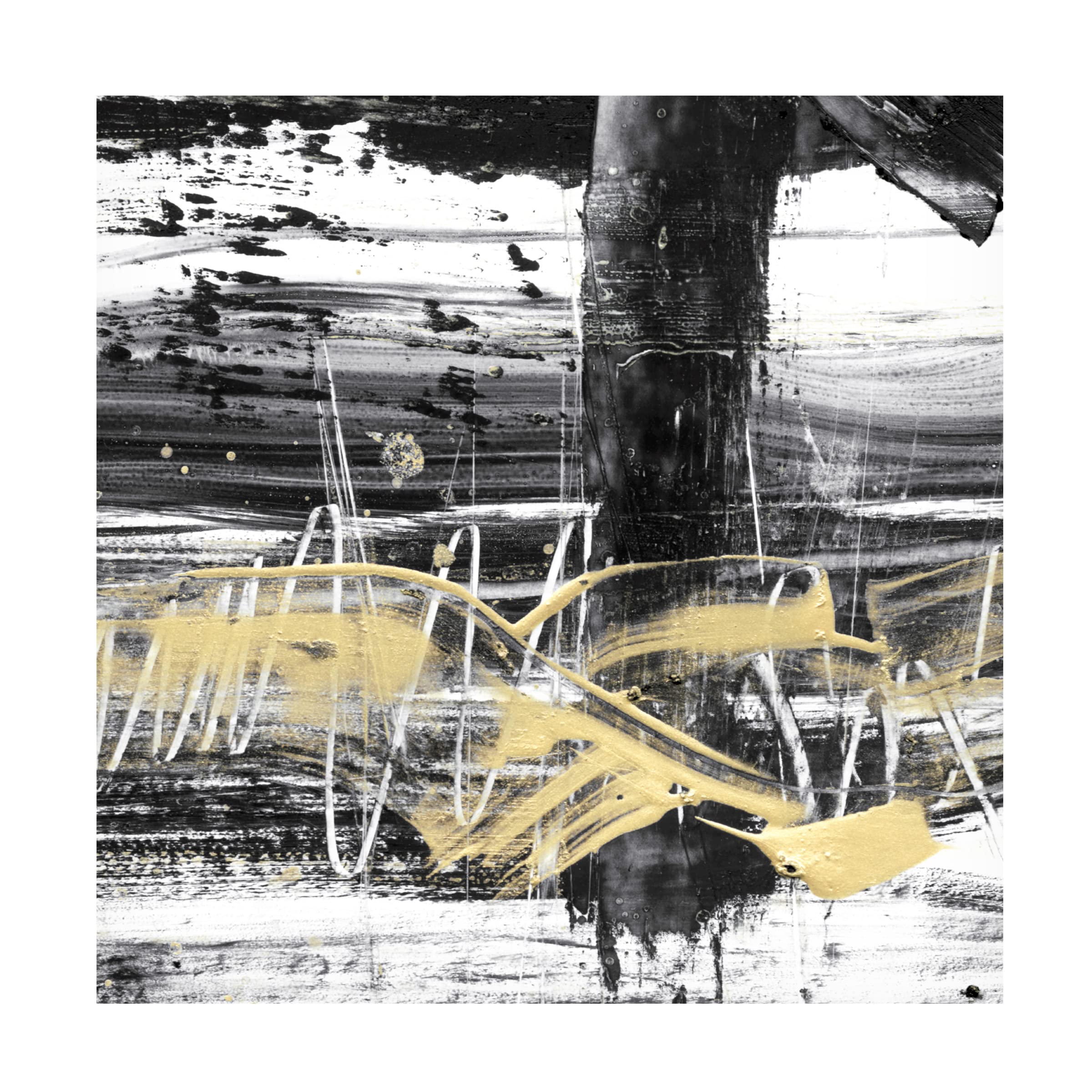Trademark Fine Art 'Gold Wave II' by Ethan Harper - Premium Canvas Wall Art for Living Room, Bedroom & Office Decor