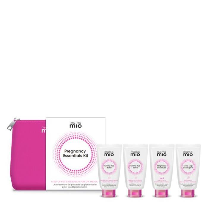 Mama Mio Pregnancy Essentials Gift Set - Skincare for Expecting Moms - Perfect for Travel & Baby Shower Gifts