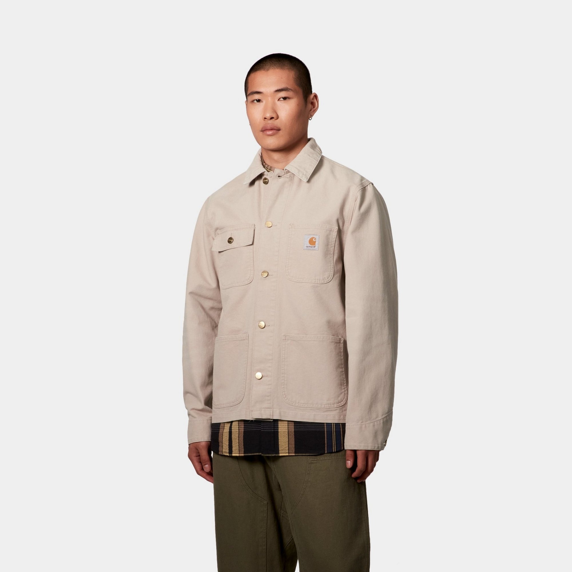 Michigan Spring Coat - Stone Canvas Jacket in Dusky Beige | Water-Resistant Lightweight Outerwear for Women | Perfect for Hiking, Travel & Everyday Wear