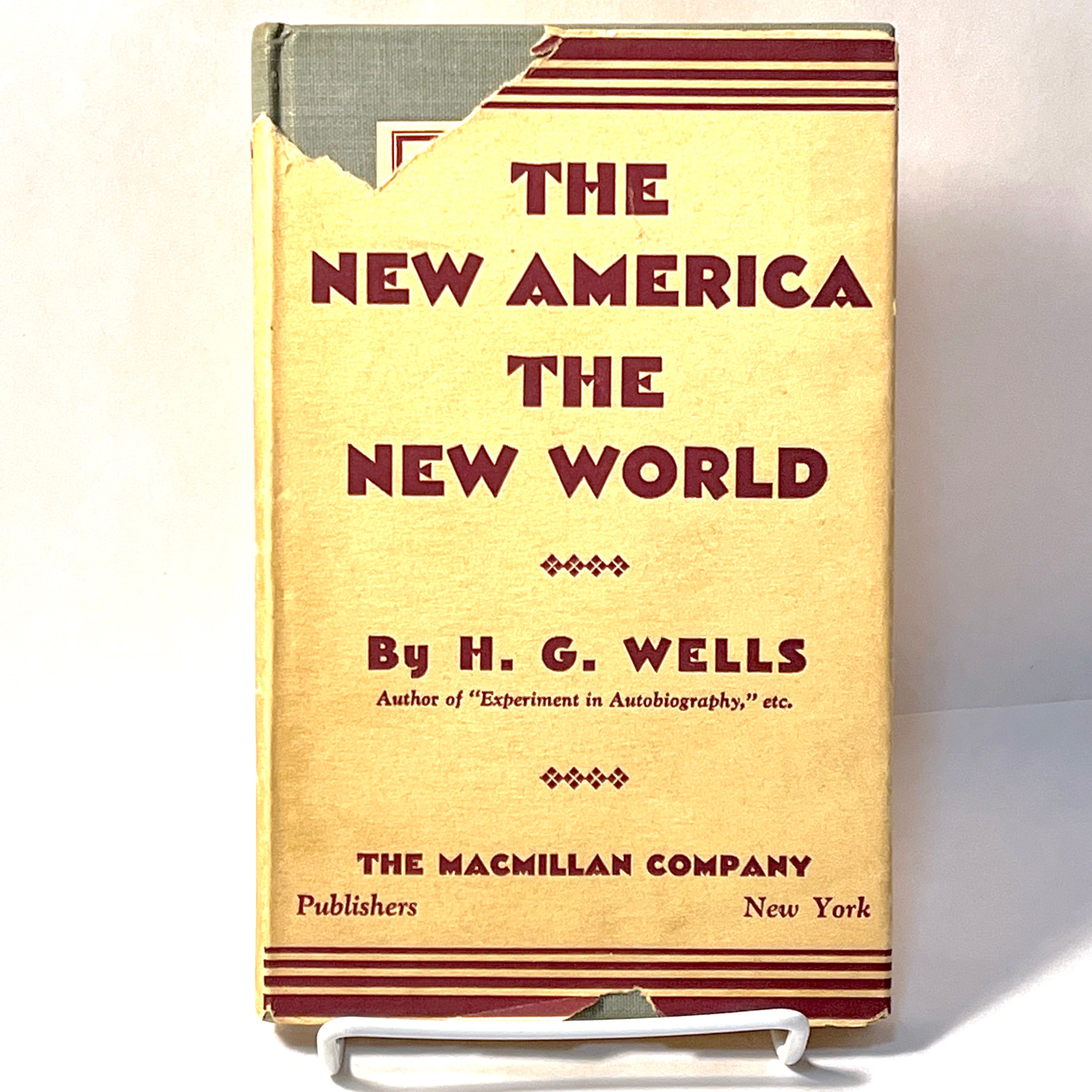 The New America, The New World by H.G. Wells - First US Edition 1935 Hardcover (VG Condition) | Vintage Book Collecting, Literary Classics & Historical Reading