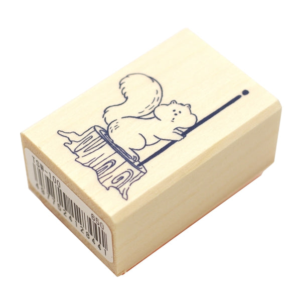 Beverly Companion Rubber Stamp - Cute Squirrel Design for DIY Scrapbooking, Card Making & Craft Projects | Perfect for Handmade Greeting Cards, Journals & Stationery