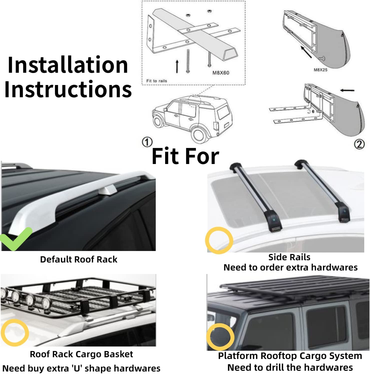 DANCHEL OUTDOOR Car Awning - Waterproof Portable SUV/Truck/Van Sun Shelter (4.9x8.2ft Gray) | Universal Roof Rack Pull-Out Shade for Overland Camping, Beach Trips & Outdoor Adventures