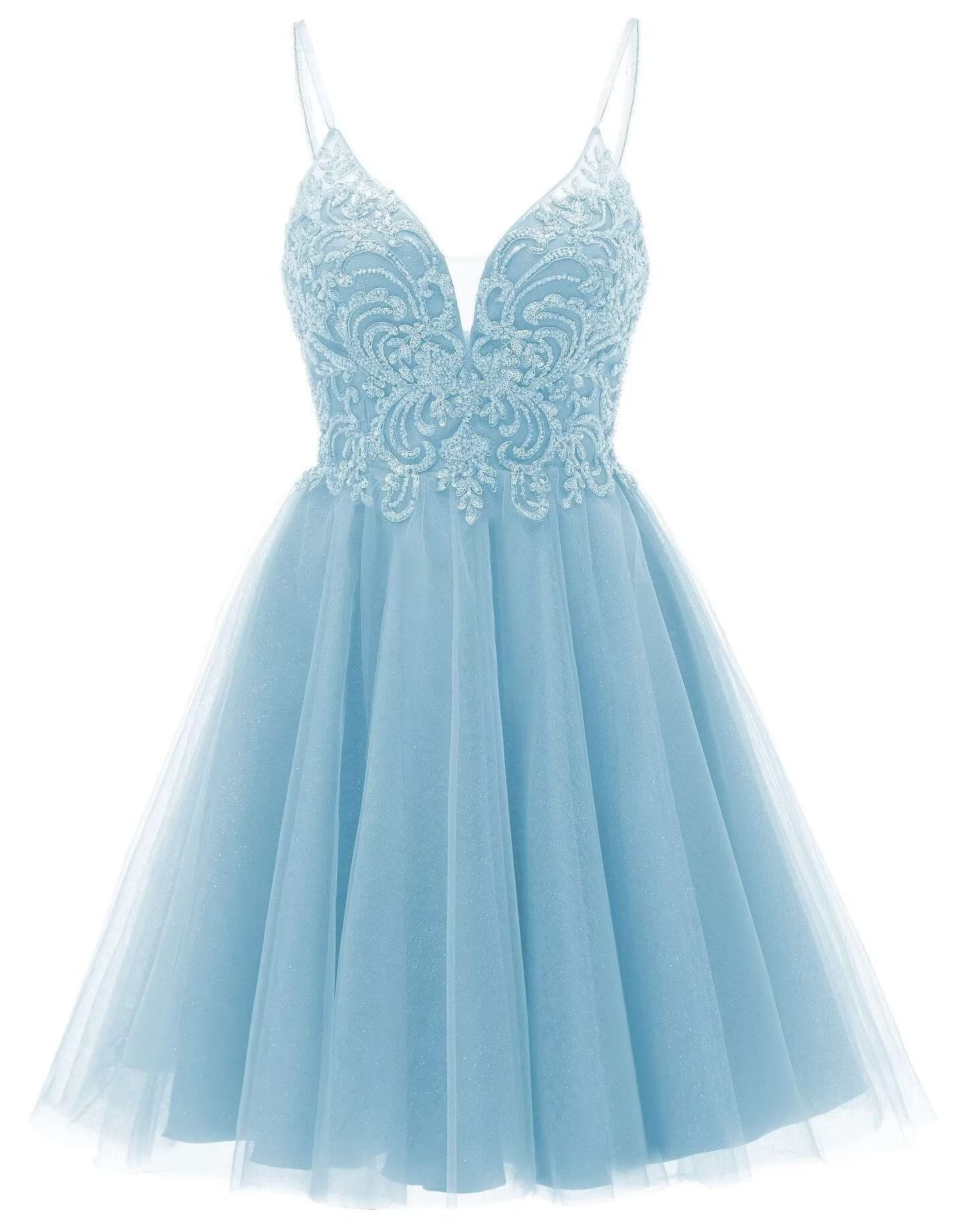 2023 Short Tulle Homecoming Dresses for Teens - Elegant Prom & Party Mini Cocktail Dress for Formal Events, Dances & Special Occasions