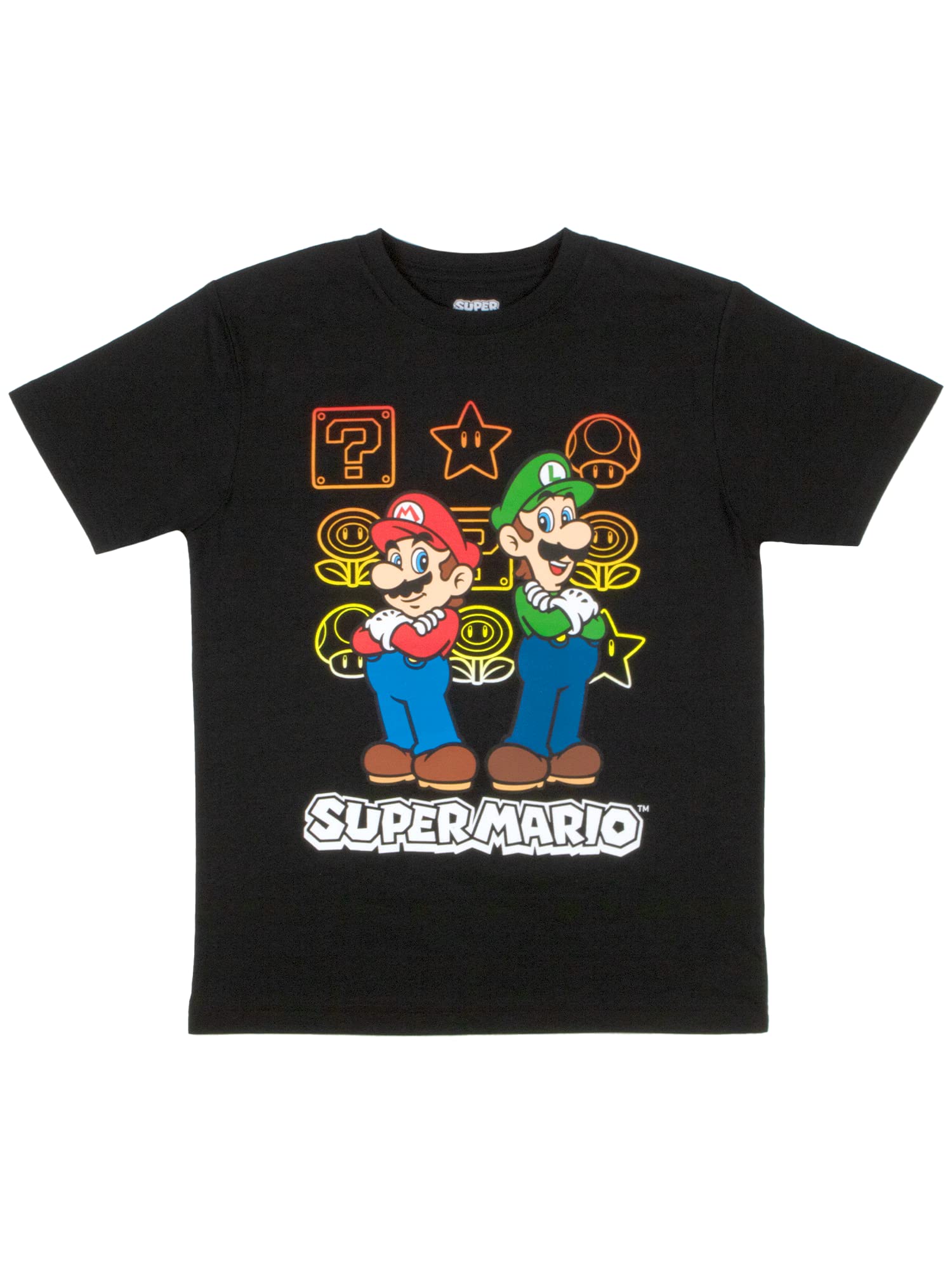 Super Mario Bros Boys T-Shirts 3-Pack - Nintendo Character Graphic Tees for Kids - Soft Cotton Short Sleeve Shirts Bundle - Perfect for Gaming, Birthday Gifts & Casual Wear