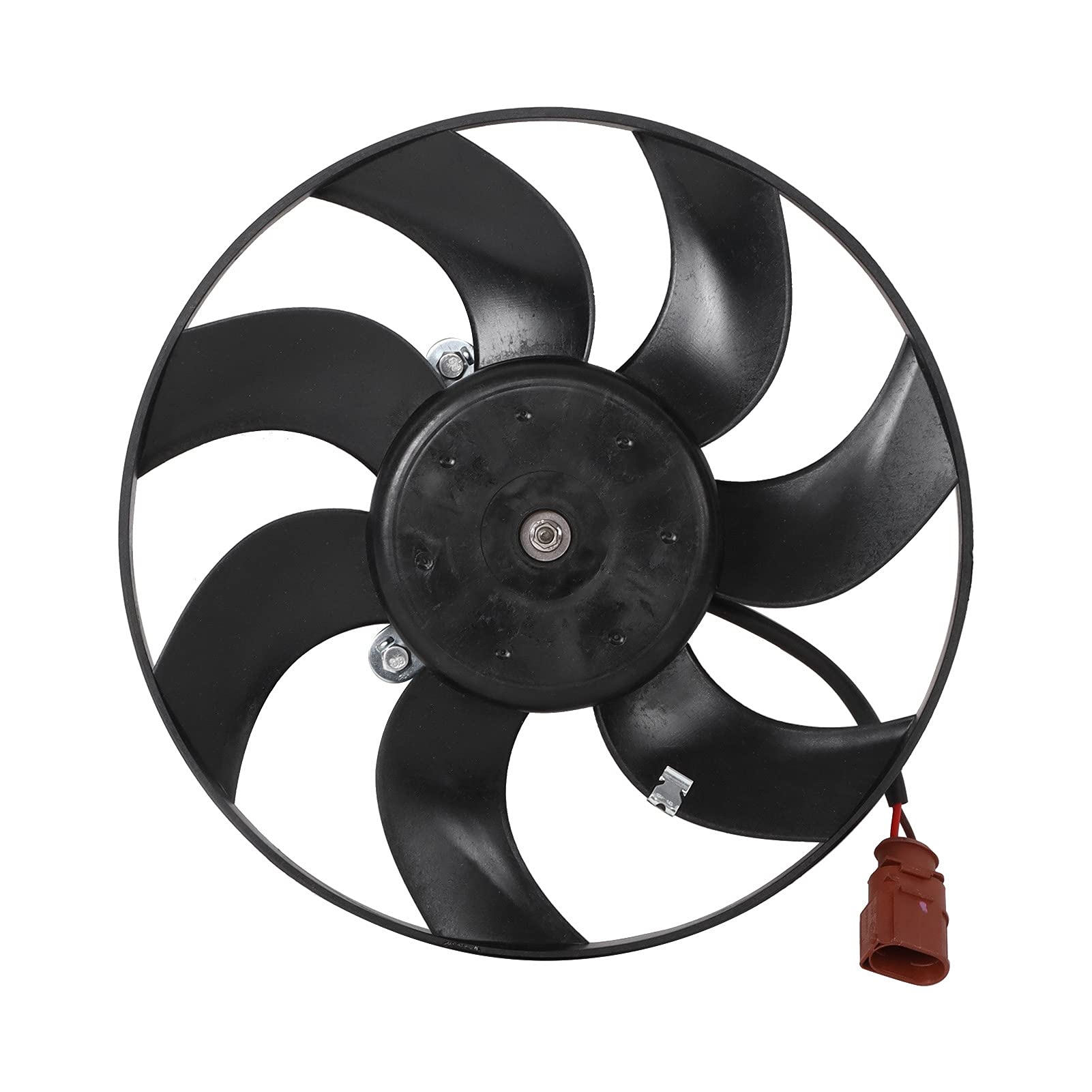 1K0959455ES 1K0959455CT 351039181 Engine Cooling Fan - Electric Radiator Cooling Sub-Fan Replacement for Audi A3 (2004-2013) - Black - Improves Engine Performance & Prevents Overheating for Daily Driving & Hot Weather Conditions