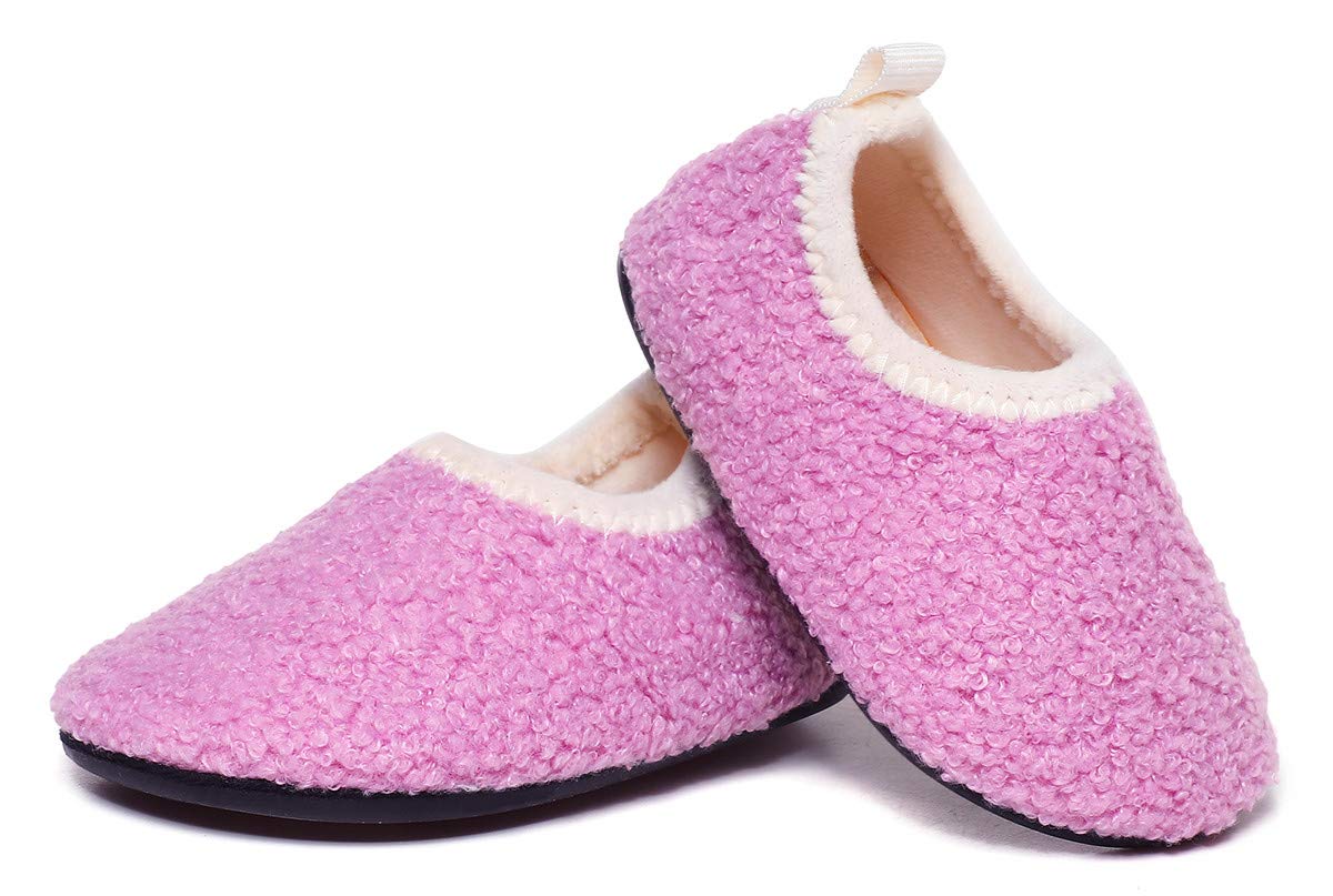 SLEVEL Toddler Boys Girls Non-Slip House Socks - Soft Indoor Slippers for Little Kids - Lightweight Home Shoes for Playtime & Nursery Comfort