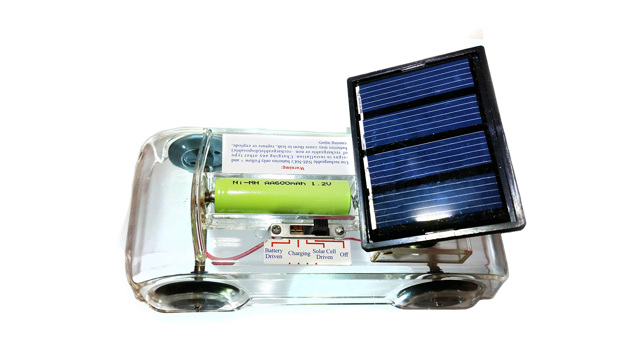 Solar Powered Toy Car for Kids - Rechargeable Remote Control Vehicle with LED Lights - Outdoor & Indoor Play, Birthday Gift Idea