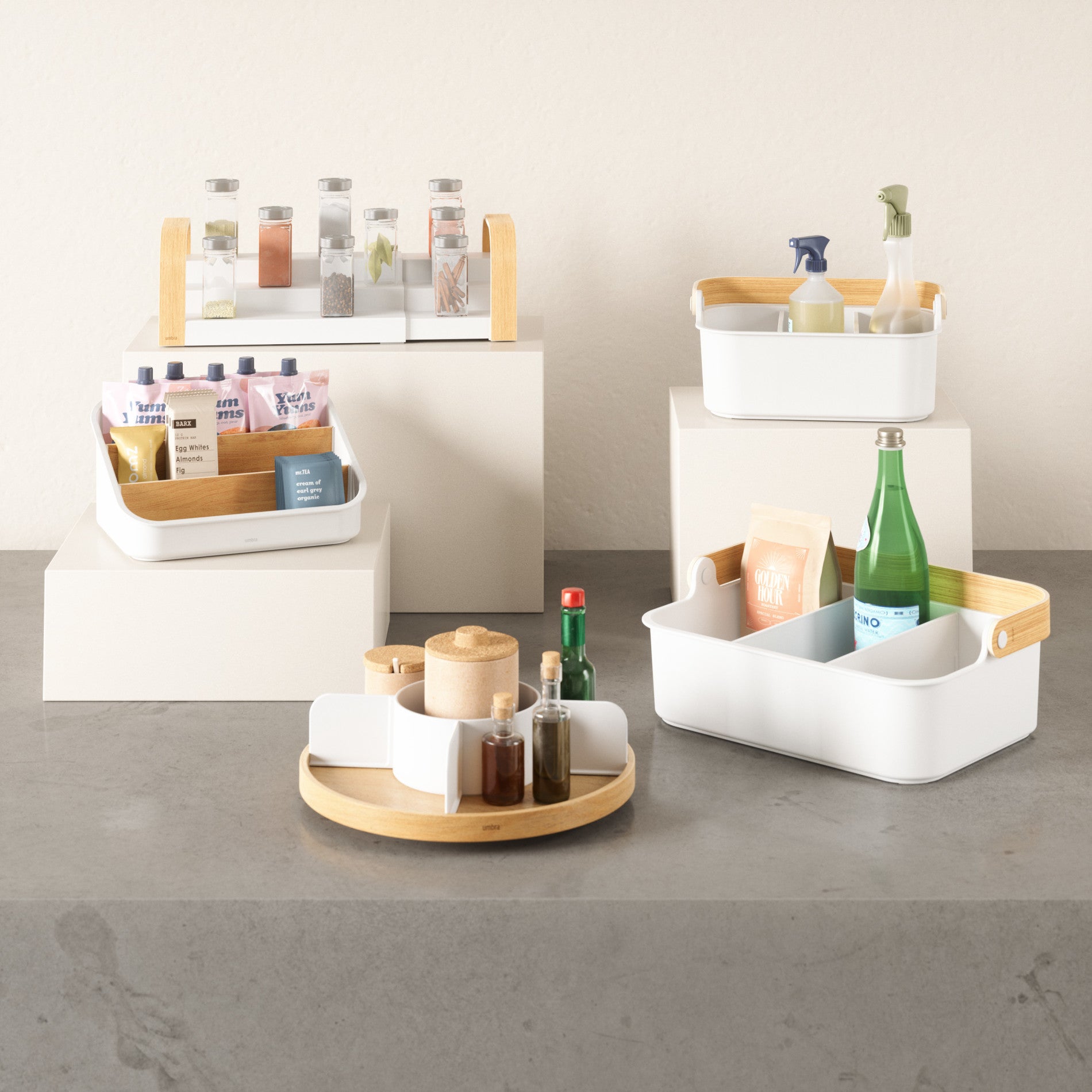 Bellwood 3 Tier Spice Rack Organizer - Space Saving Kitchen Shelf for Spices, Jars & Condiments - Perfect for Pantry, Cabinet or Countertop Storage