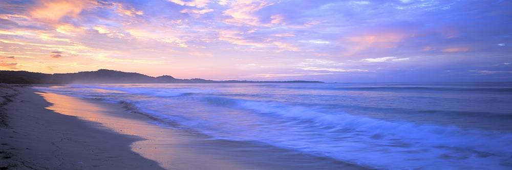 Peel & Stick Wall Murals - Costa Rica Sunrise Beach Wallpaper (72x24 inches) | Self-Adhesive Removable Wall Decals for Living Room, Bedroom & Office Decor
