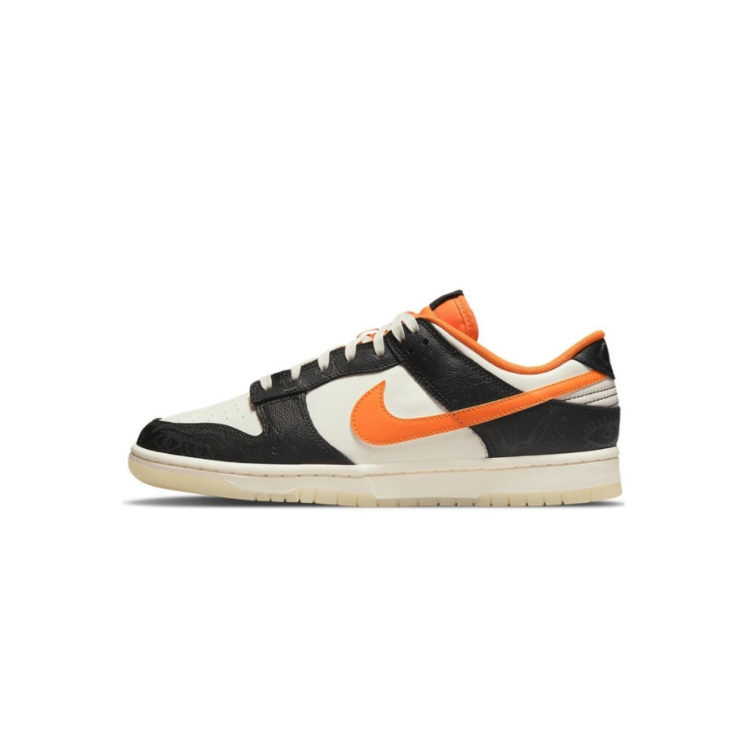 Nike Dunk Low Halloween 2021 Sneakers - Sail/Starfish/Black/White Colorway - Limited Edition Basketball Shoes for Men & Women | Perfect for Streetwear, Halloween Costumes & Sneaker Collectors