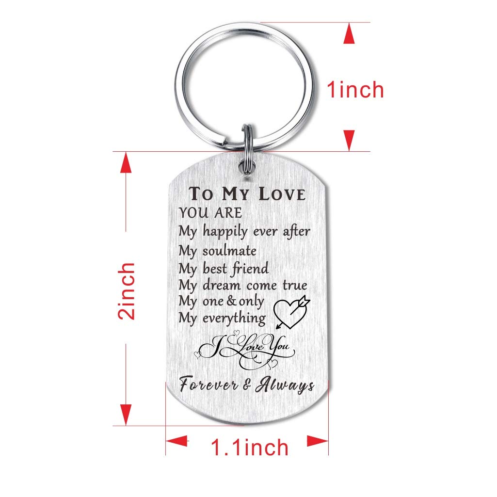 CPLJW Romantic Soulmate Keychain - Perfect Anniversary, Valentine's & Wedding Gift for Couples - Thoughtful Present for Husband, Wife, Boyfriend or Girlfriend - Ideal Birthday Gift for Loved Ones - Great for Date Nights, Proposals & Special Occasions