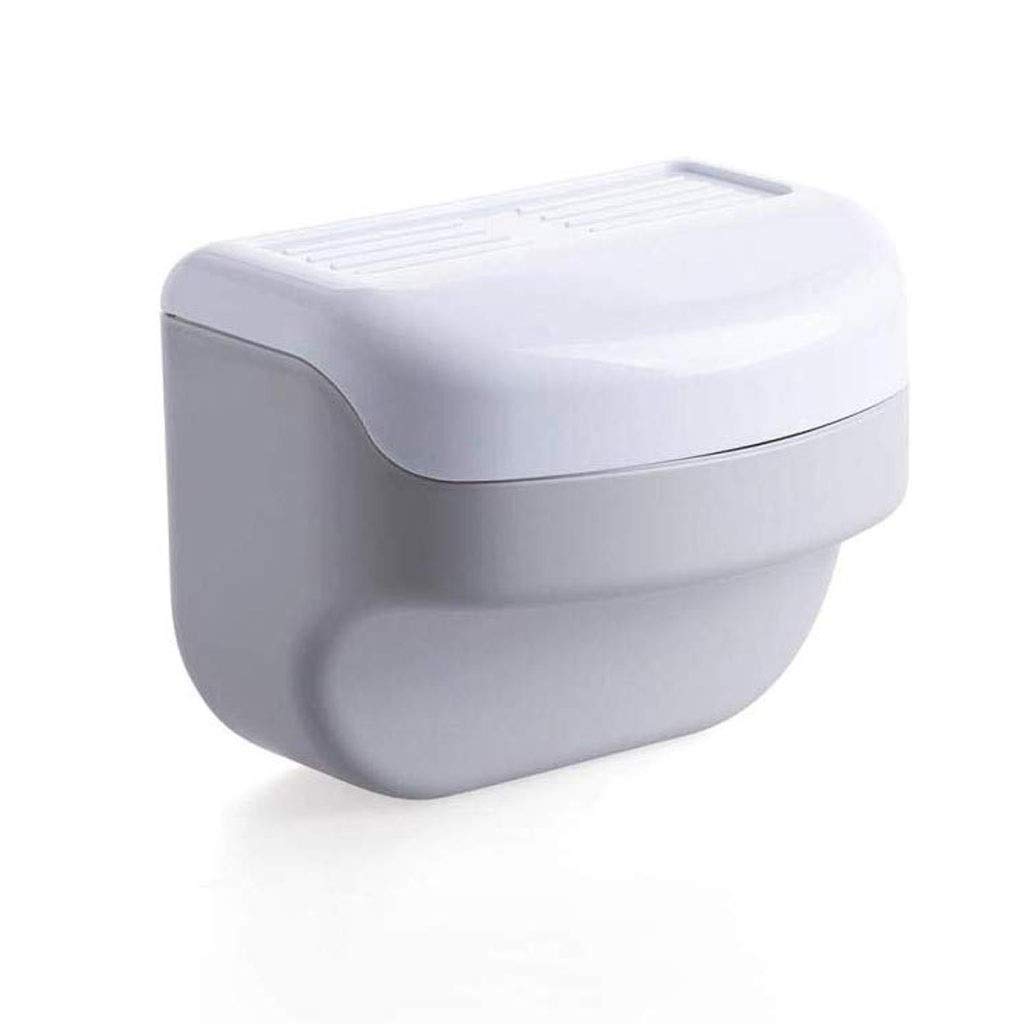 TJLMZ Punch-Free Toilet Paper Holder - Durable Wall-Mounted Self-Adhesive Tissue Roll Holder for Bathroom, Kitchen, RV - No Drilling Required Home Organization Accessory