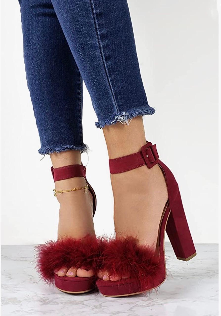 Evonne Women's Burgundy High Heels - Elegant Stiletto Pumps for Parties, Weddings & Office Wear