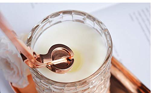 Premium Rose Gold Candle Wick Trimmer & Scissor - Essential Tool for Long-Lasting Candles, Perfect for Home Decor, Spa Relaxation & Romantic Ambiance