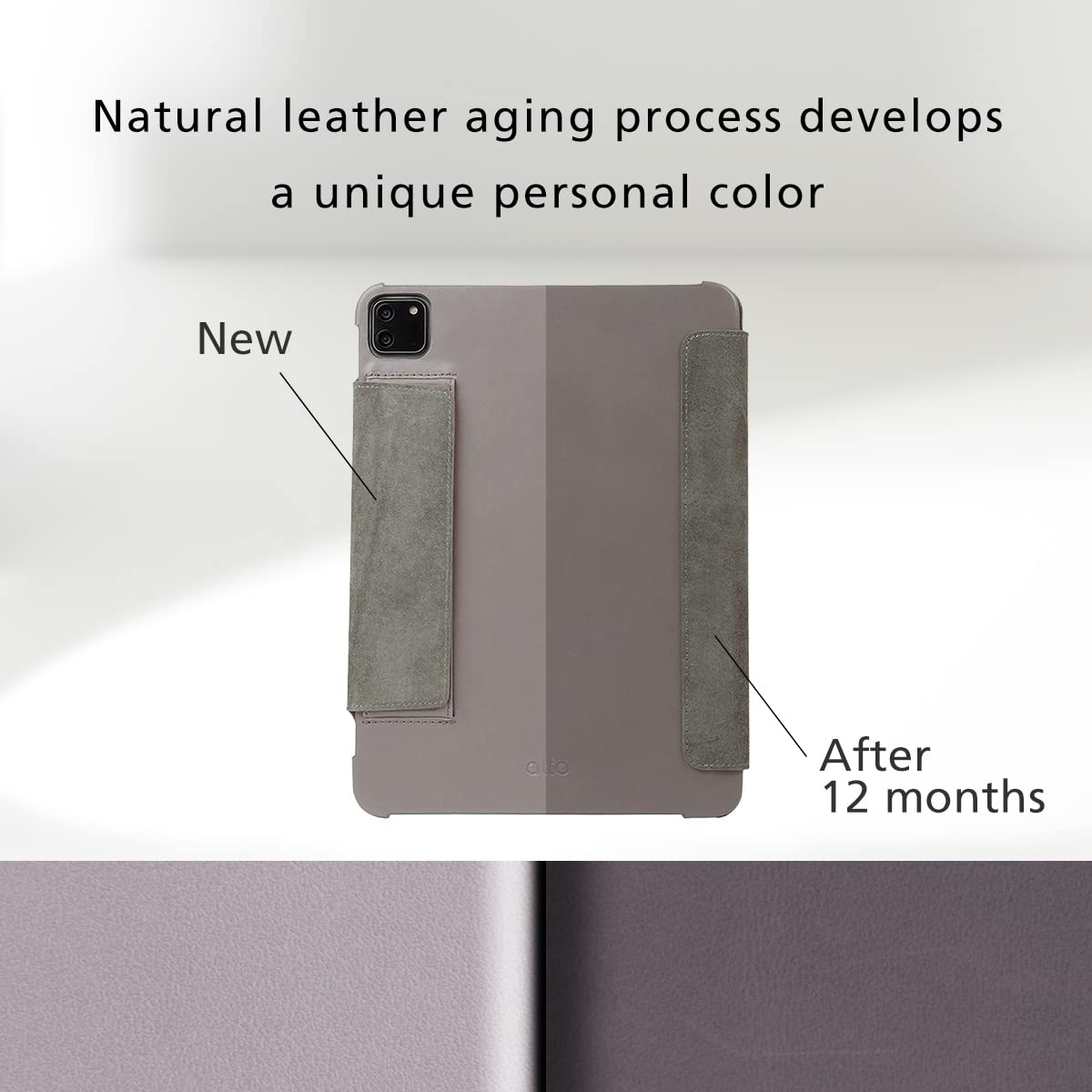Premium Italian Leather Folio Case for iPad Air 11