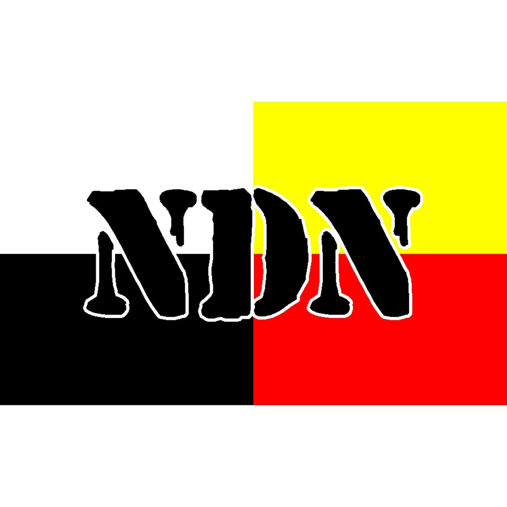 NDN Oval Car Bumper Sticker - Durable Vinyl Decal for Vehicles