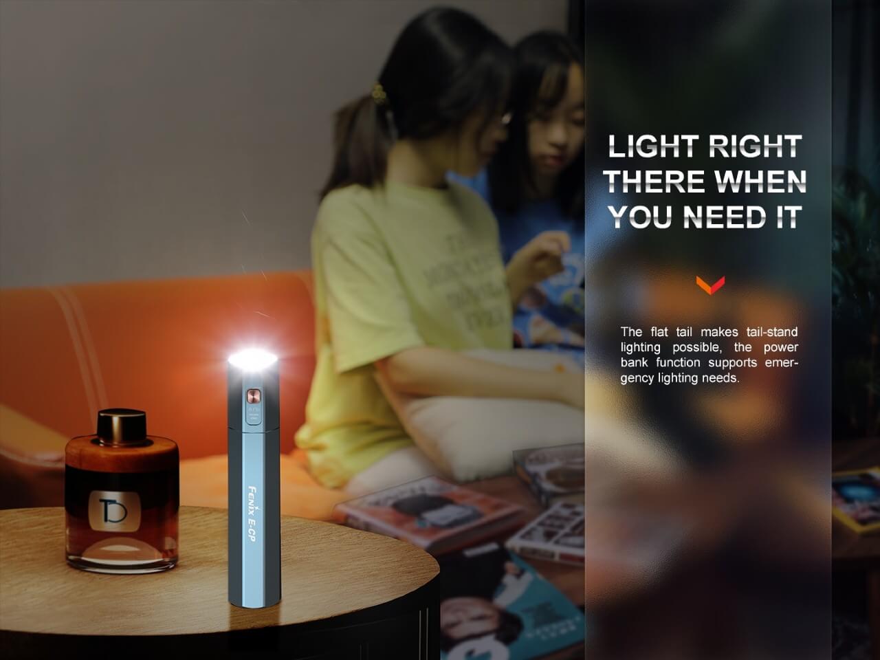 Fenix E CP 1600 Lumen Rechargeable LED Flashlight with Power Bank - Perfect for Camping, Hiking, and Emergency Preparedness