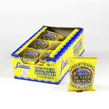 Linden Butter Crunch Cookies - 18 Count (Pack of 6) | Crispy Buttery Cookies for Gifts, Parties & Snacking | Perfect for Holiday Treats & Coffee Time