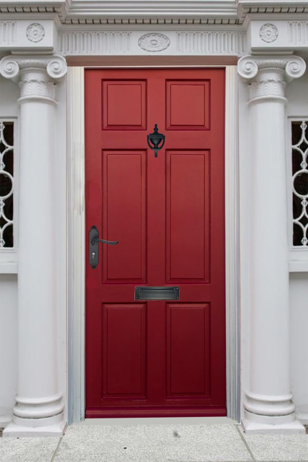 QCAA Solid Brass Mail Slot with Interior Frame & Back Plate - 8-7/8