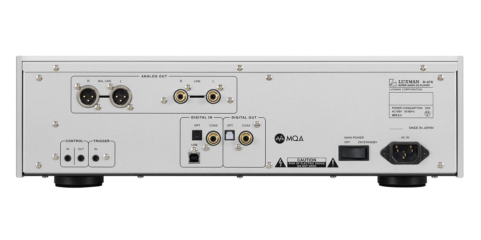 Luxman D-07X High-End SACD/CD Player - Premium Audio Equipment for Audiophiles & Home Theater Systems | Perfect for Music Lovers & Hi-Fi Enthusiasts
