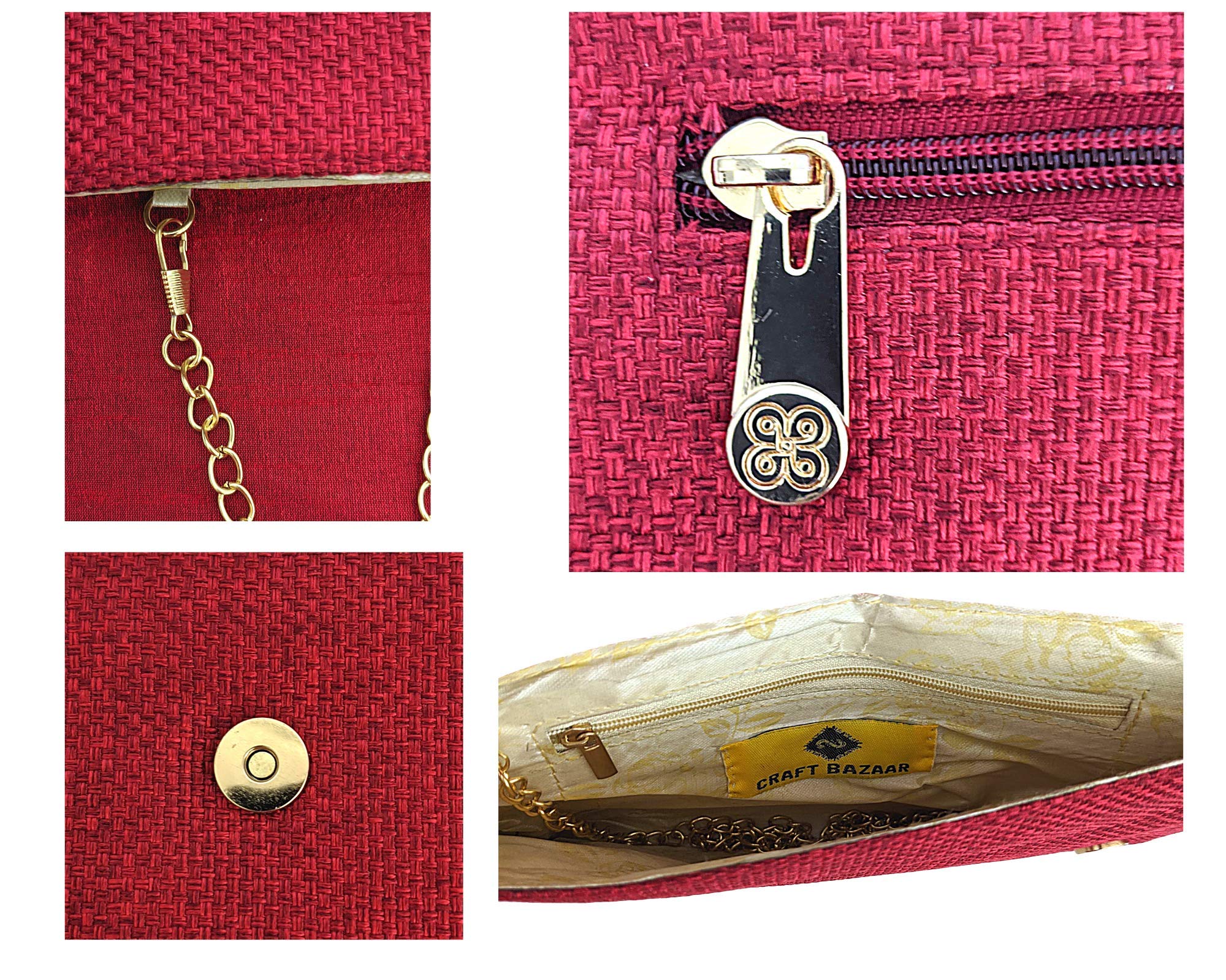 Boho Women's Clutch Purse for Evening Parties, Prom, Cocktails - Elegant Handbag for Weddings, Date Nights & Special Occasions