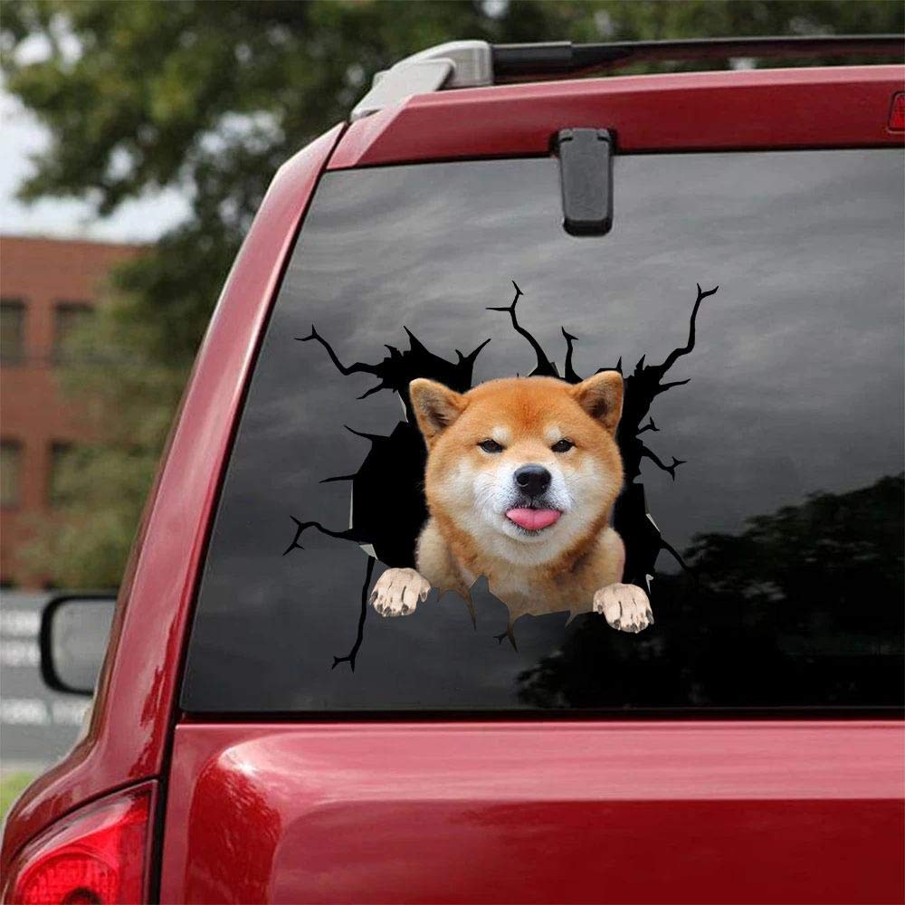 Shiba Inu Car Stickers Pack of 2 - 10