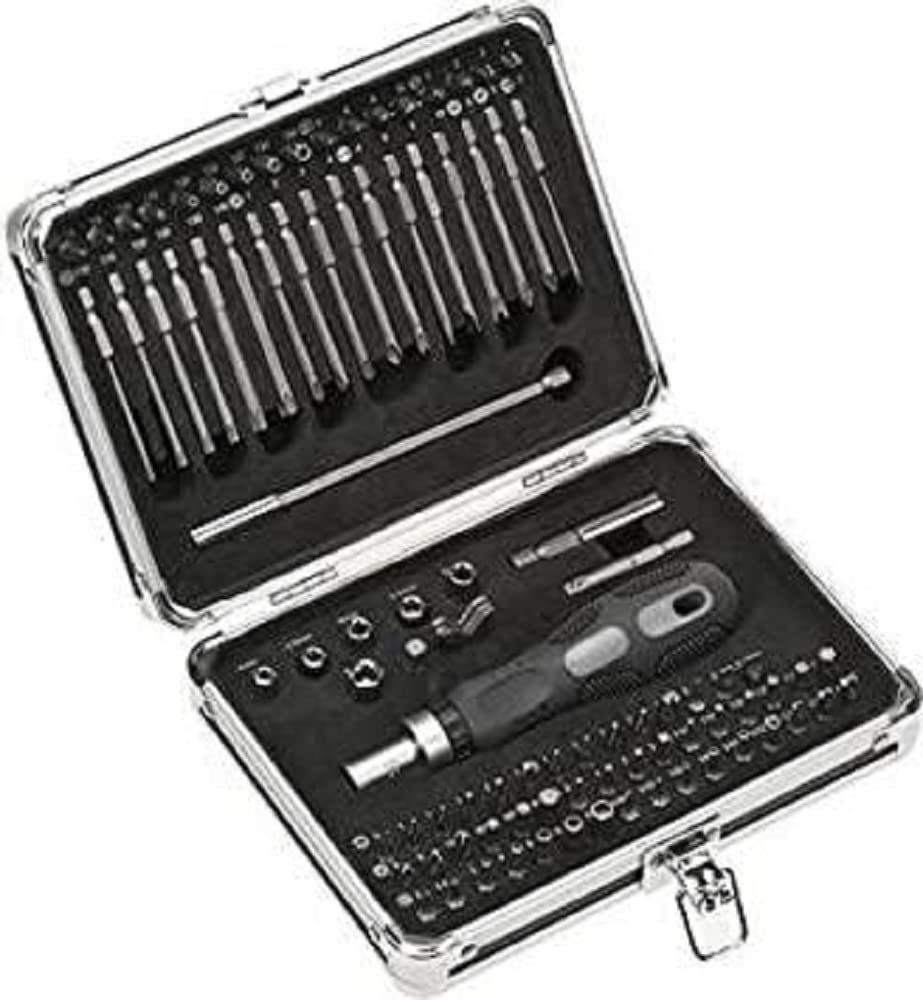 Premium 921068-00 Aluminum Bit Set - 92-Piece Professional Tool Kit for Home Repair, DIY Projects & Automotive Maintenance