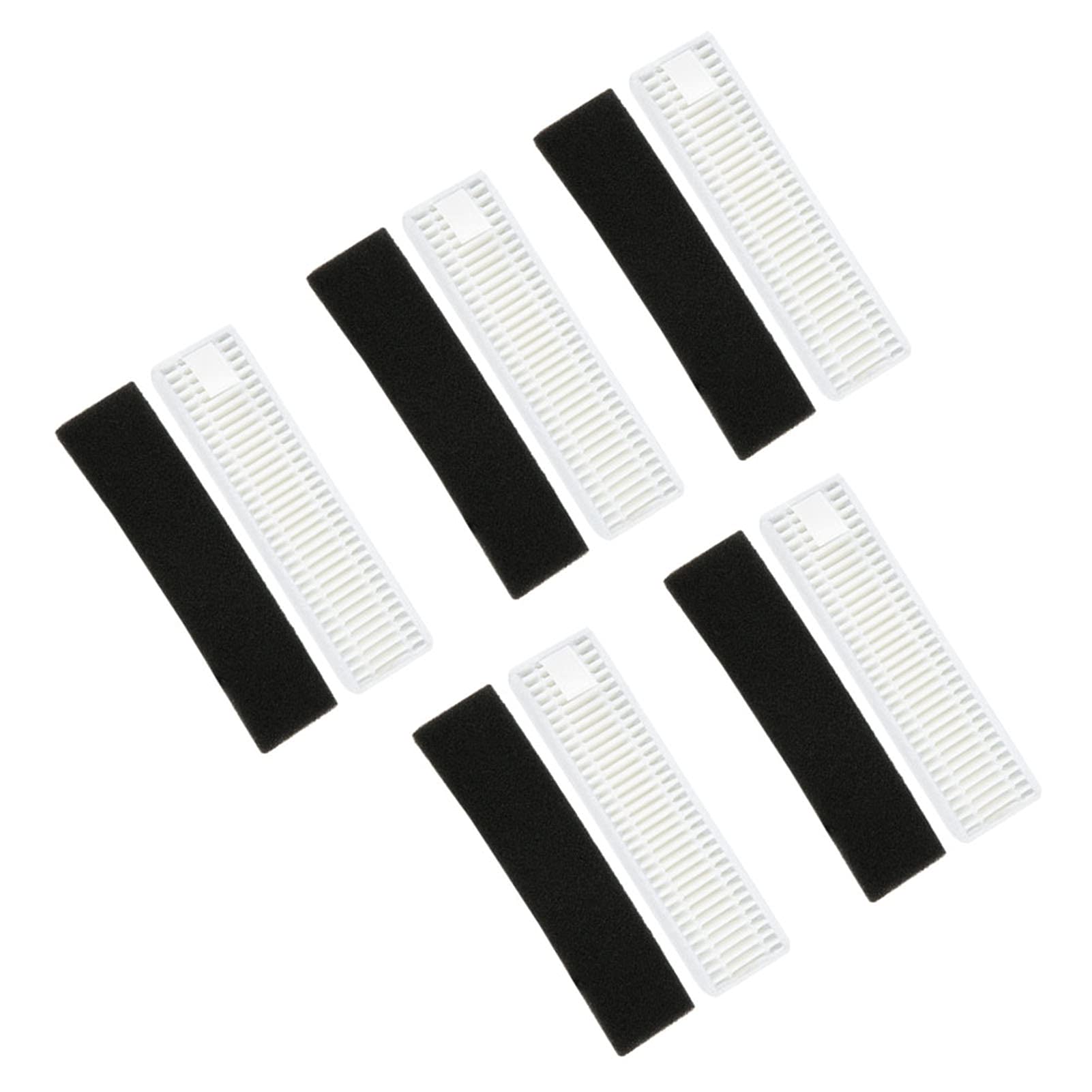 5-Pack Carbon Fiber Vacuum Filter Replacement Set - High Absorption, Durable & Reliable for Home & Hotel Use - Perfect for Dust, Pet Hair & Allergen Removal