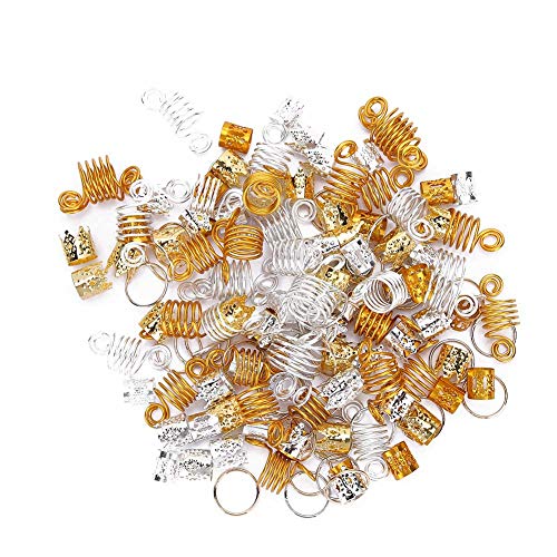160 Pcs Hair Braid Rings & Clips - Fashion Hair Hoops for Women & Girls | Hair Accessories for Braiding, Parties & Everyday Style