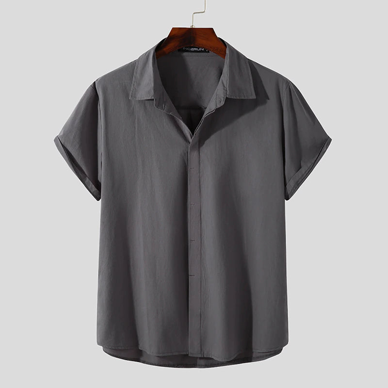 Antonio's Premium 100% Cotton Men's Casual Shirt - Breathable & Comfortable for Office, Travel & Everyday Wear