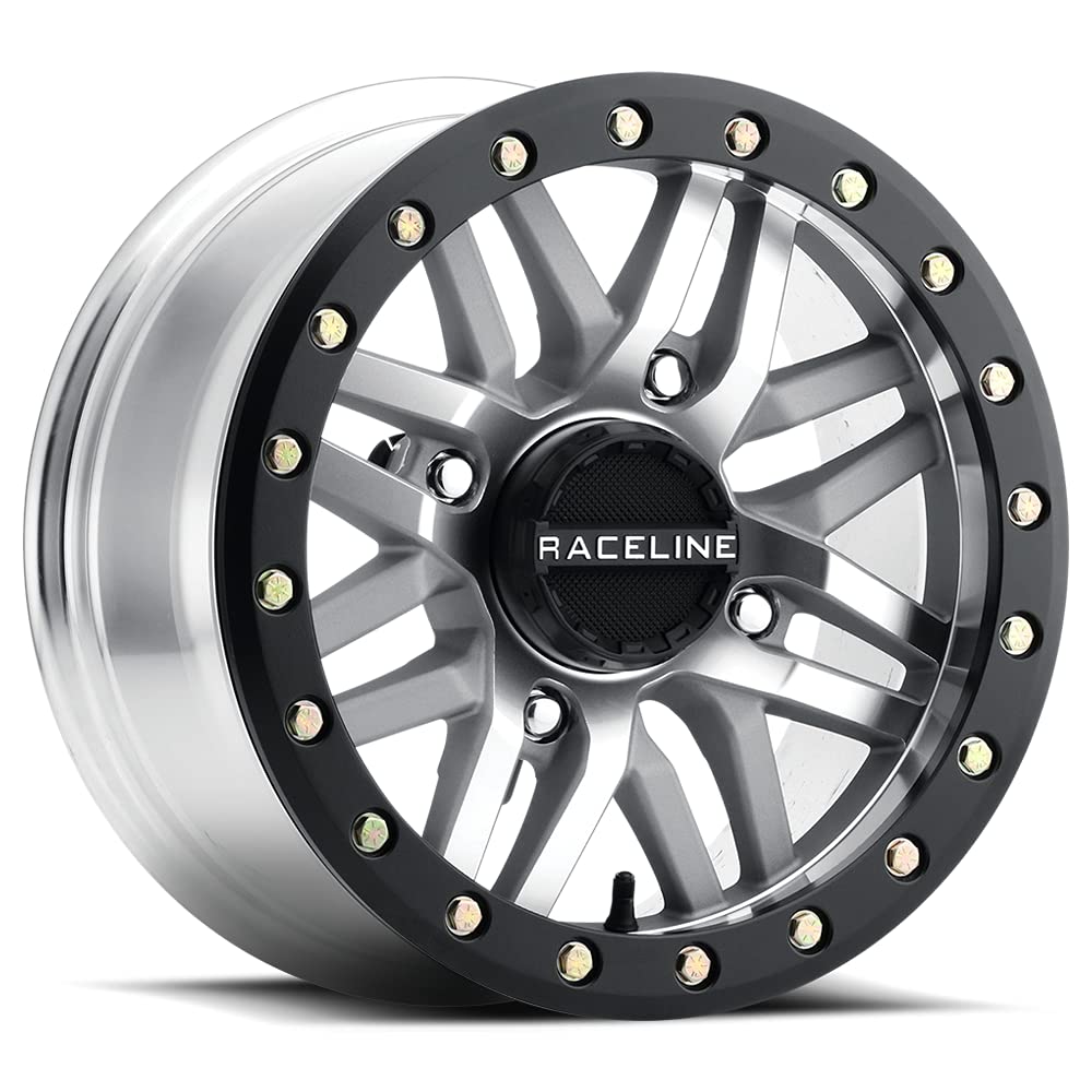 Raceline A91MA-47037+10 Ryno Beadlock Wheel - 14x7 5+2 Offset - 4/137 Bolt Pattern - Matte Black for Off-Road Trucks & UTVs