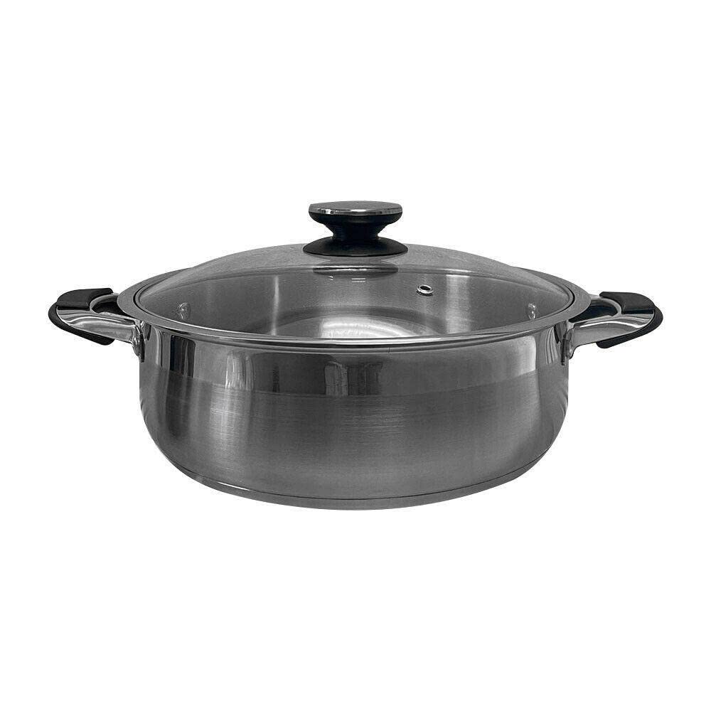 Premium 12 Quart Stainless Steel Stock Pot with Lid - XDE Heavy Duty Cooking Pot for Soups, Stews & Pasta - Professional Grade Saucepan Set for Home & Restaurant Use