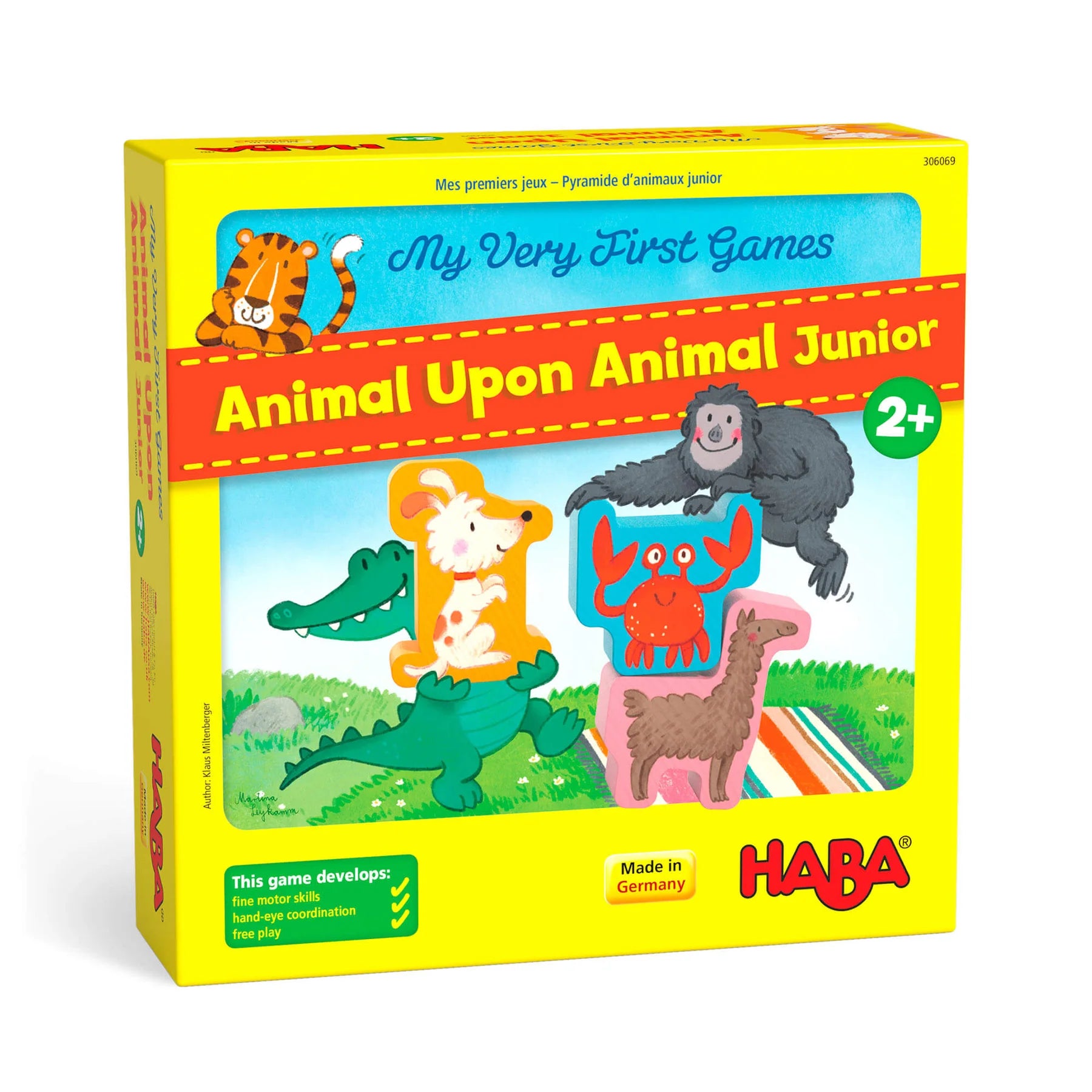 Animal Upon Animal Stacking Game - Fun Wooden Animal Balancing Game for Kids & Family - Perfect for Preschool Learning, Party Games & Family Bonding Time