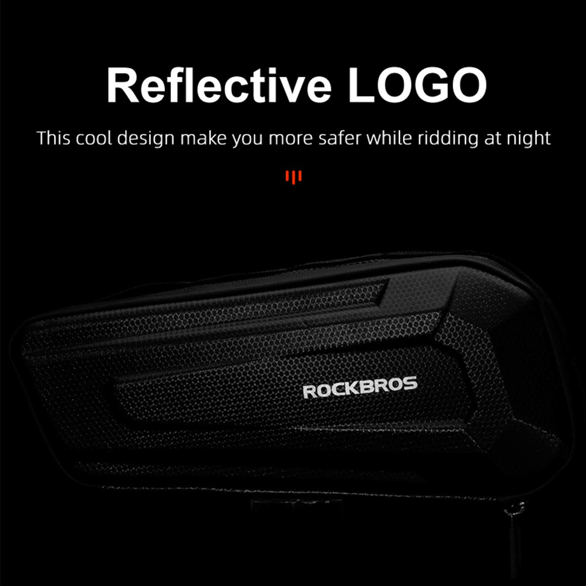 ROCKBROS Waterproof EVA Bike Frame Bag - Triangle Storage Pouch for Mountain & Road Bicycles | Under Top Tube Saddle Bag | Durable Cycling Accessories for Commuting, Touring & Outdoor Adventures